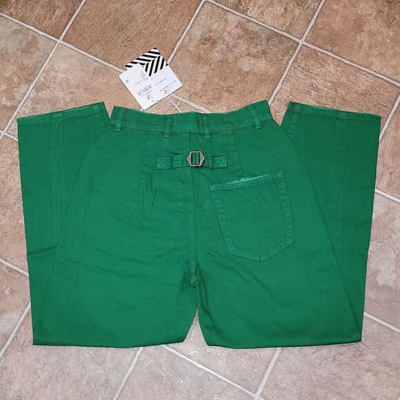 New Free People x Sandrine Rose Pleated Front High Rise Wide Pants Size 25 - Picture 5 of 10